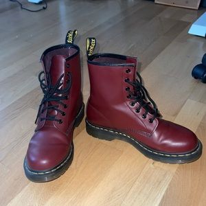 Dr Martens Cherry Lace Up Boots